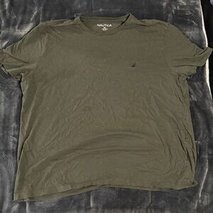 Nautica Men's Dark Green Short Sleeve Tee